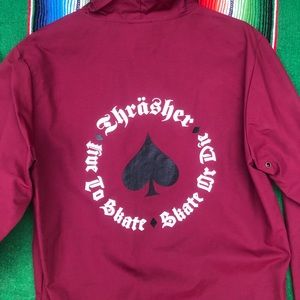 Thrasher Button-Up Spade Windbreaker